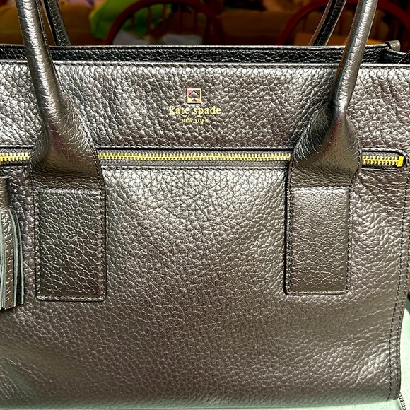 KATE SPADE ♠️  NWOT Leather Tote/Satchel ♠️ - Picture 2 of 6